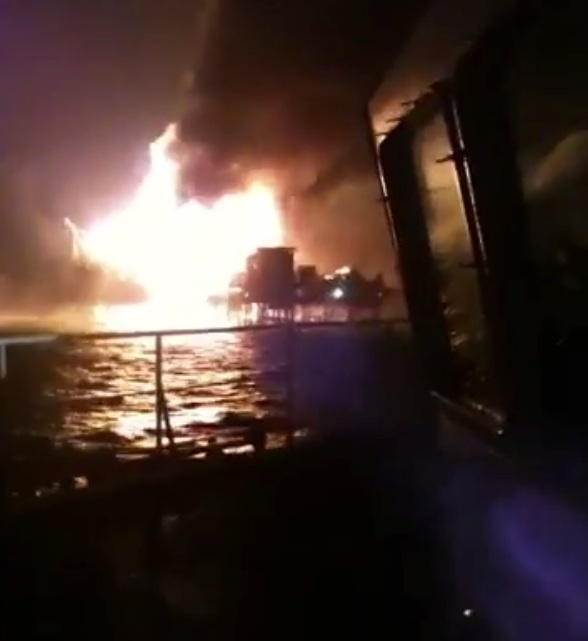 Pemex Abkatun Alpha Platform Fire Out No Spill Reported