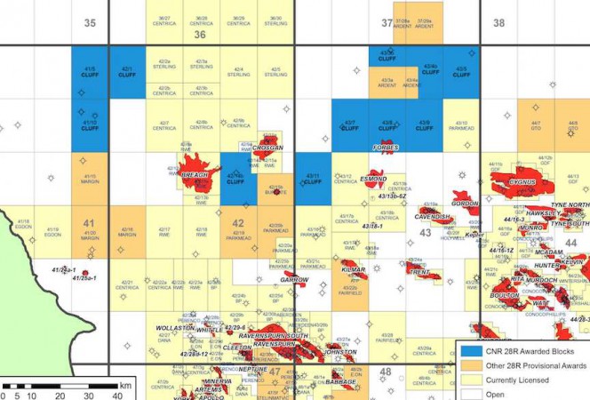 Cluff Natural Resources nets 11 blocks in North Sea
