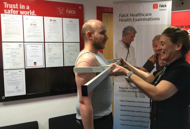 Falck Offers to Measure Offshore Helicopter Passenger 