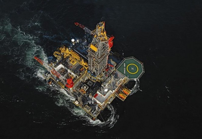 Rig Fire in Gulf of Mexico