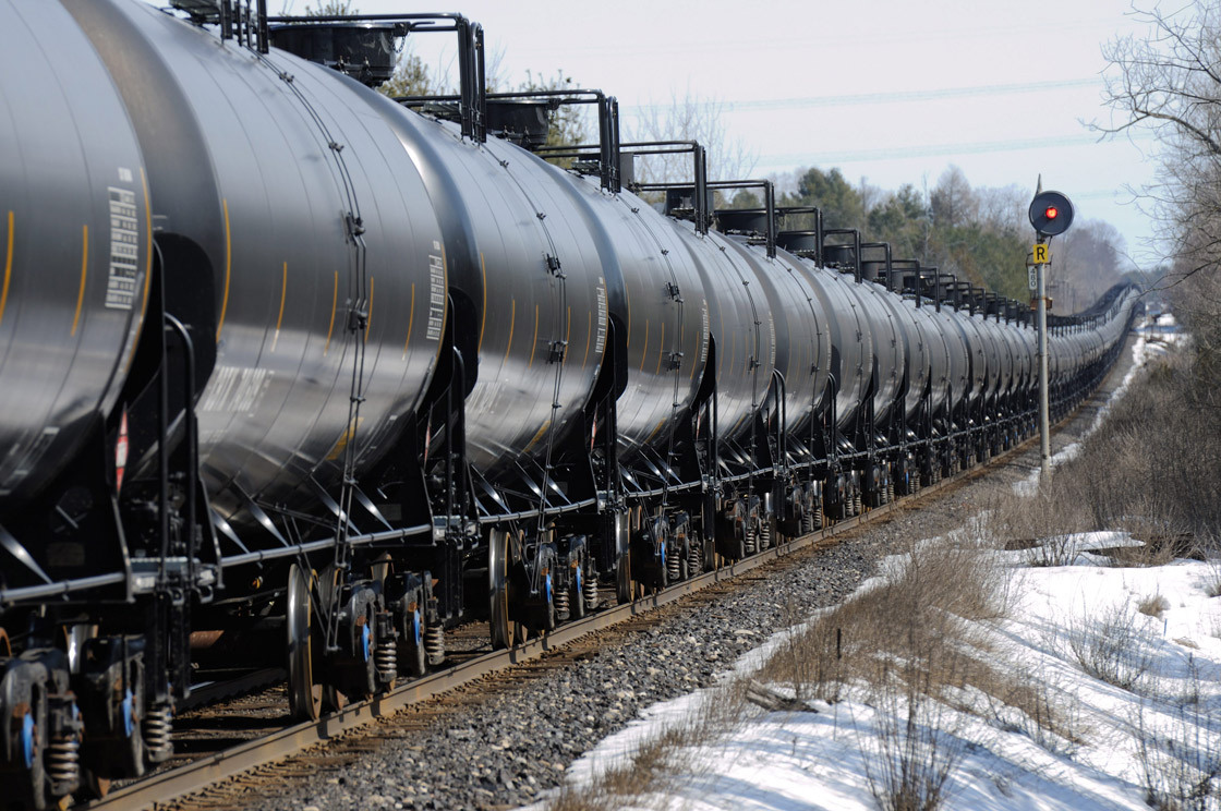 Million Barrels of Oil per day Riding U.S. Rails