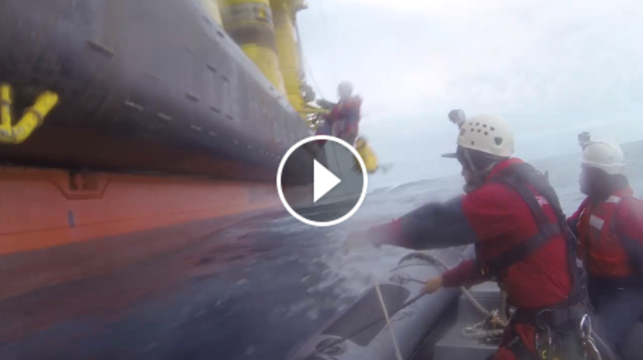 Greenpeace Video Emerges of Shell Polar Pioneer Boarding